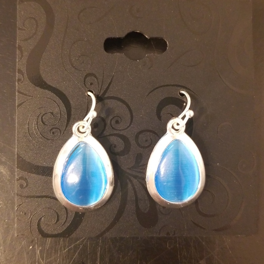 Sapphire Tear Drop Earrings